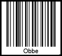 Interpretation von Obbe als Barcode