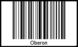 Oberon als Barcode und QR-Code
