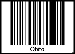 Barcode des Vornamen Obito