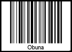 Interpretation von Obuna als Barcode