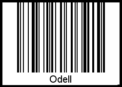 Interpretation von Odell als Barcode