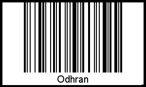 Barcode des Vornamen Odhran