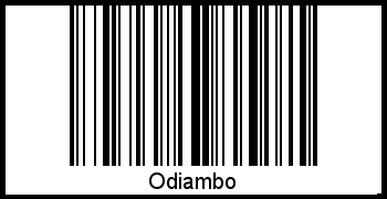 Interpretation von Odiambo als Barcode