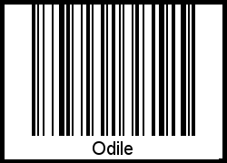 Interpretation von Odile als Barcode