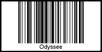 Barcode des Vornamen Odyssee