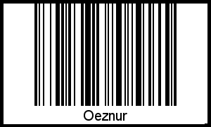 Interpretation von Oeznur als Barcode