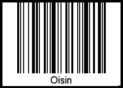 Interpretation von Oisin als Barcode