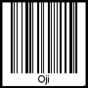 Interpretation von Oji als Barcode