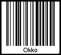 Okko als Barcode und QR-Code