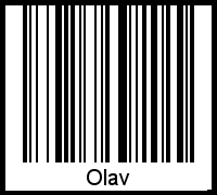 Interpretation von Olav als Barcode
