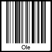 Interpretation von Ole als Barcode