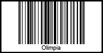 Interpretation von Olimpia als Barcode