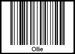 Interpretation von Ollie als Barcode