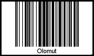 Barcode des Vornamen Olomut