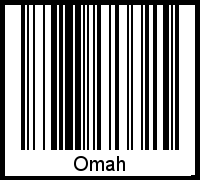 Interpretation von Omah als Barcode