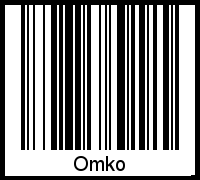 Omko als Barcode und QR-Code