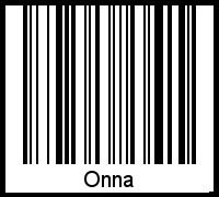 Barcode-Foto von Onna