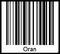 Oran als Barcode und QR-Code