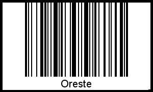 Interpretation von Oreste als Barcode