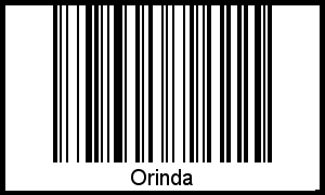 Interpretation von Orinda als Barcode