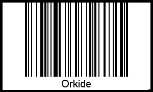 Barcode-Foto von Orkide