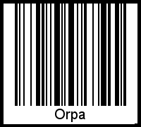 Barcode-Grafik von Orpa
