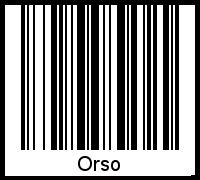 Orso als Barcode und QR-Code