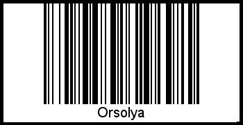 Orsolya als Barcode und QR-Code