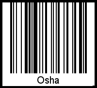 Osha als Barcode und QR-Code