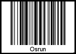 Interpretation von Osrun als Barcode