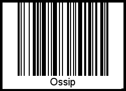 Der Voname Ossip als Barcode und QR-Code