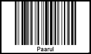 Interpretation von Paarul als Barcode