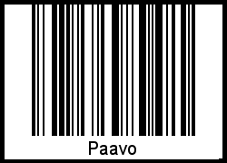Interpretation von Paavo als Barcode