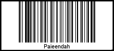 Barcode-Foto von Paieendah