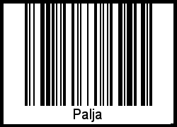 Interpretation von Palja als Barcode