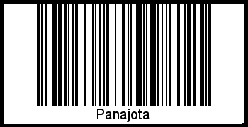 Panajota als Barcode und QR-Code