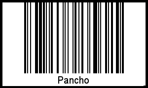Interpretation von Pancho als Barcode