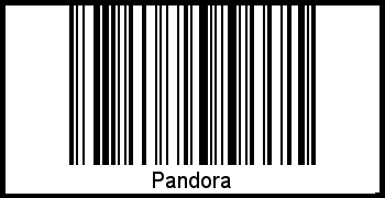 Pandora als Barcode und QR-Code
