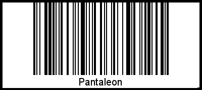 Interpretation von Pantaleon als Barcode