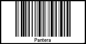 Interpretation von Pantera als Barcode