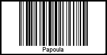 Papoula als Barcode und QR-Code