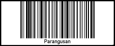 Barcode des Vornamen Parangusan