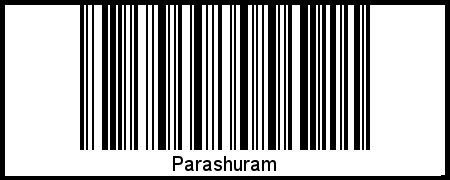 Barcode des Vornamen Parashuram