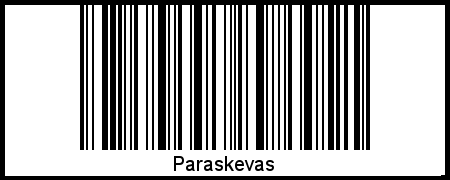 Paraskevas als Barcode und QR-Code