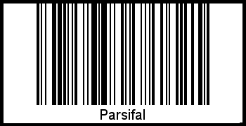 Der Voname Parsifal als Barcode und QR-Code