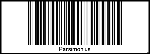 Barcode-Foto von Parsimonius