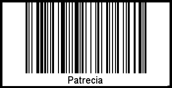 Der Voname Patrecia als Barcode und QR-Code