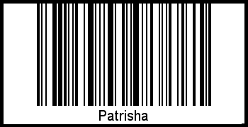 Barcode des Vornamen Patrisha