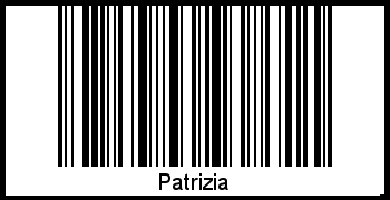 Interpretation von Patrizia als Barcode