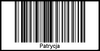 Patrycja als Barcode und QR-Code